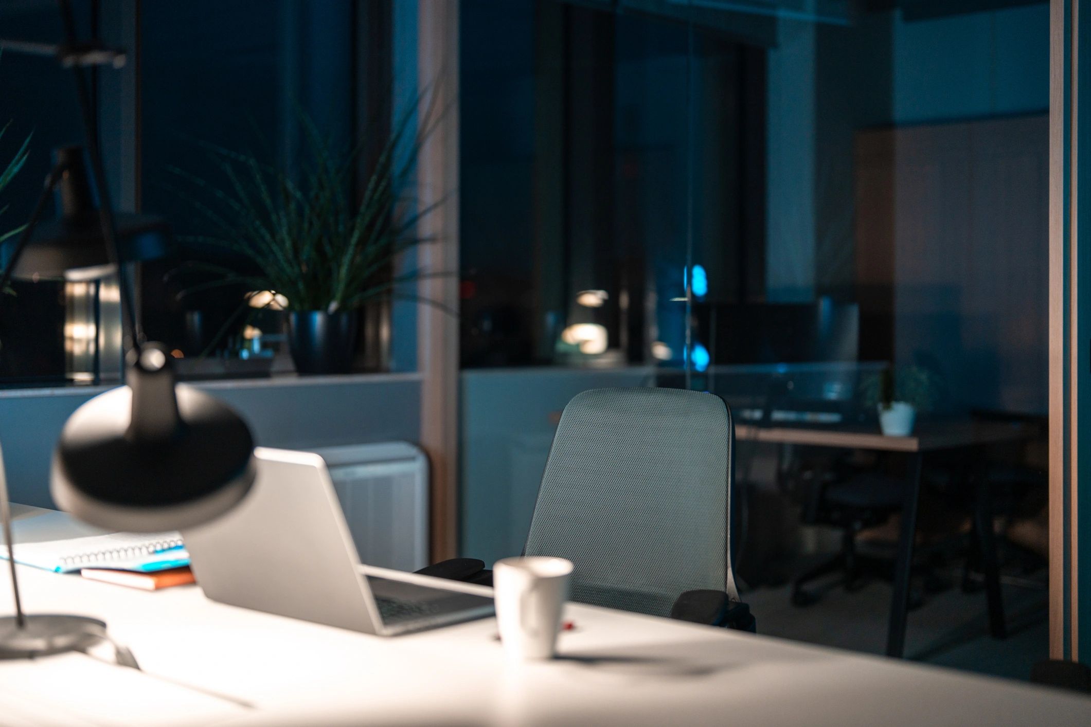 modern art studio workspace
