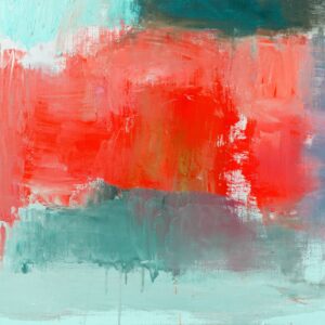 abstract vibrant layered textures painting